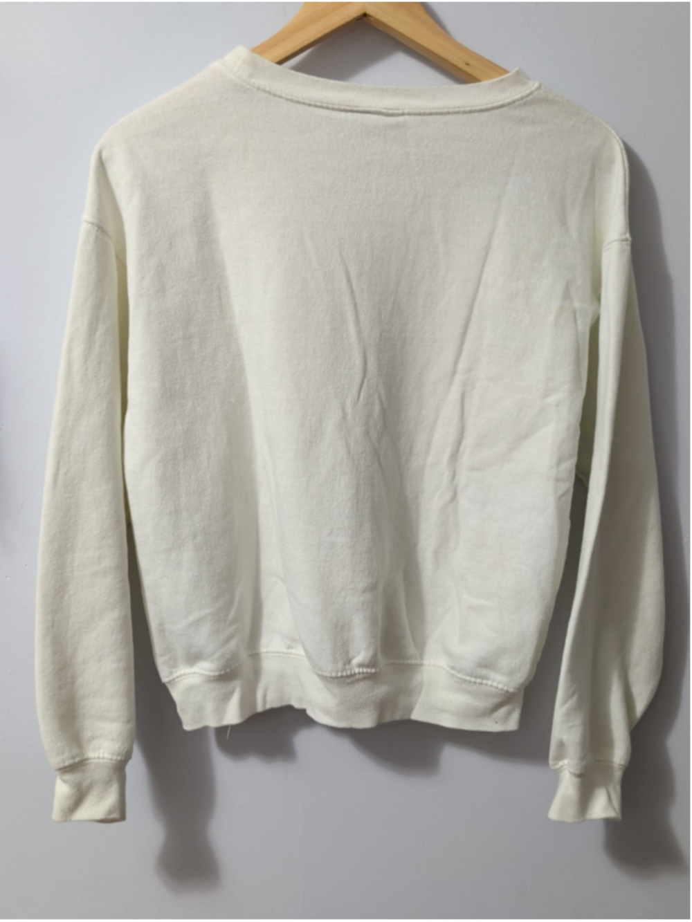 Peanuts White Crewneck Sweatshirt XS (1) Snoopy Fall - Picture 4 of 6